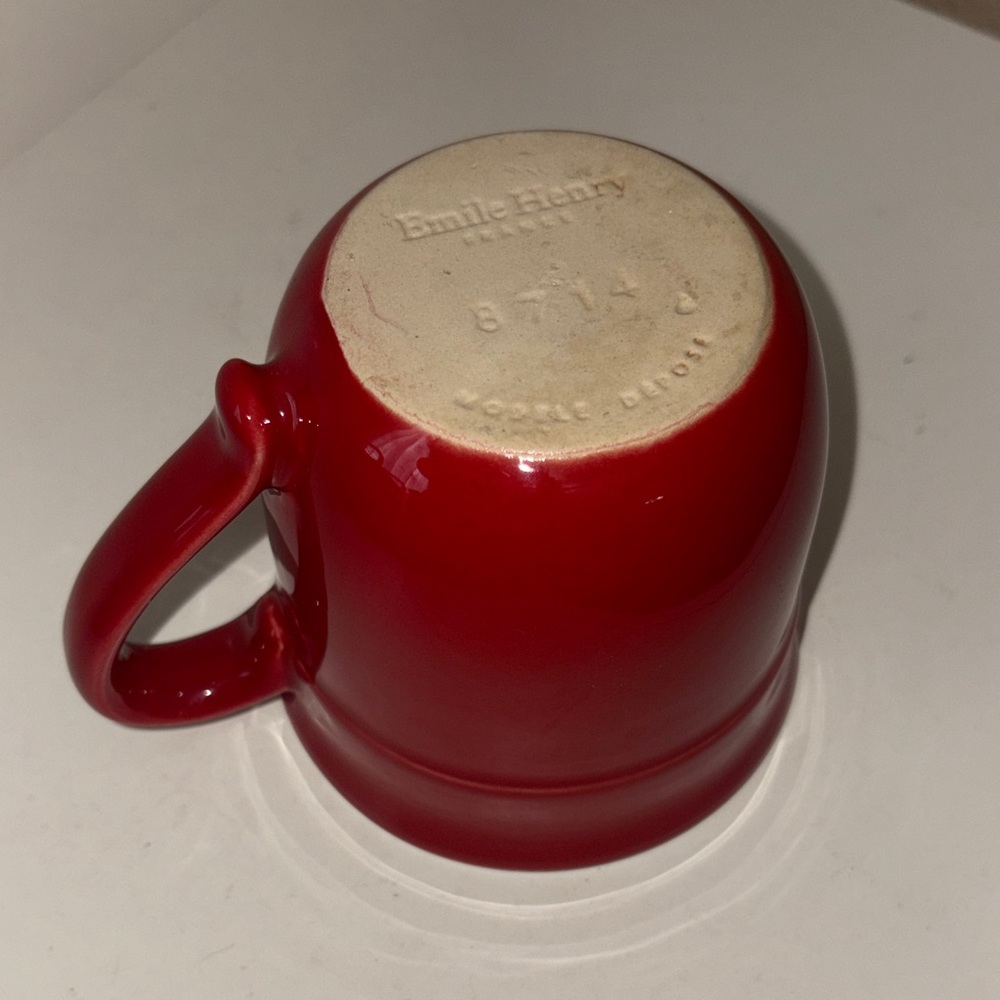 Vintage | Emile Henry Red Mug 14oz France - Picture 2 of 4